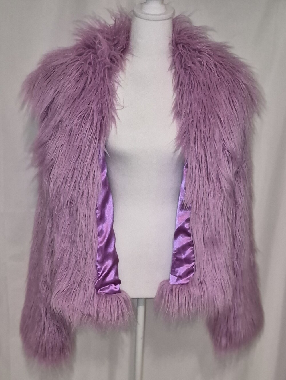 Fabulous Furs Lavender Faux Fur Coat - Women's Plush Jacket
